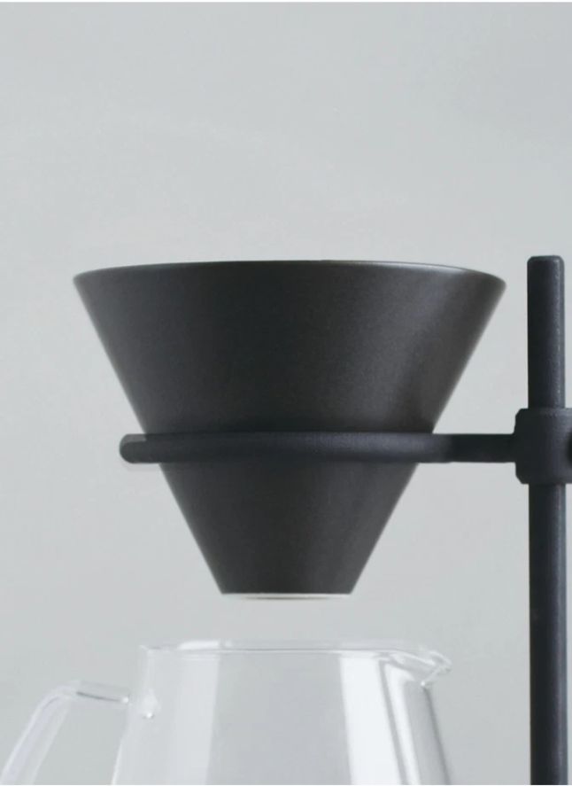 Slow Coffee Cup Set - 4 Cups | Black