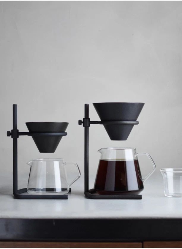Slow Coffee Cup Set - 4 Cups | Black