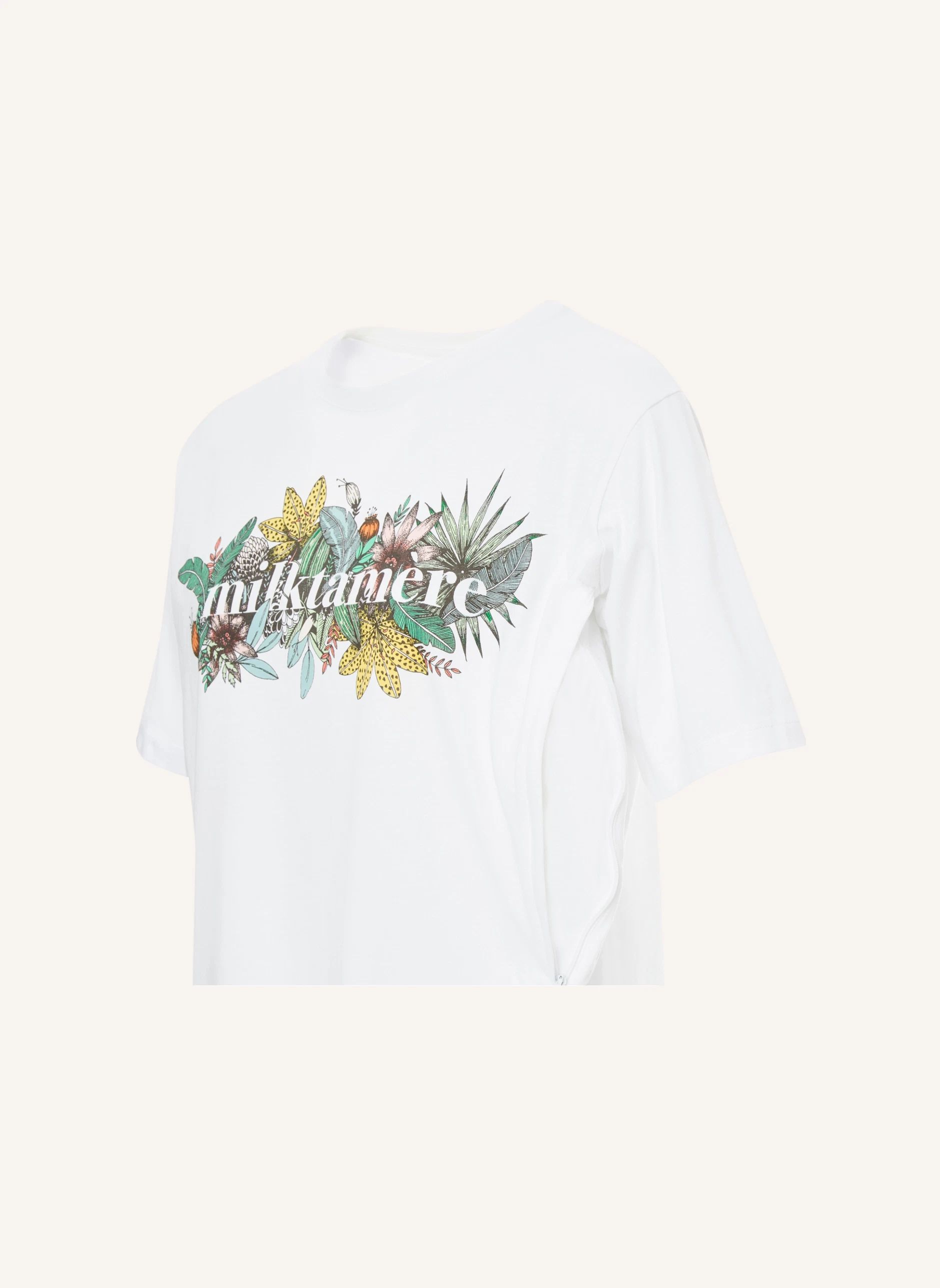 T-Shirt d'allaitement Milktamère | Blanc- Image produit n°2