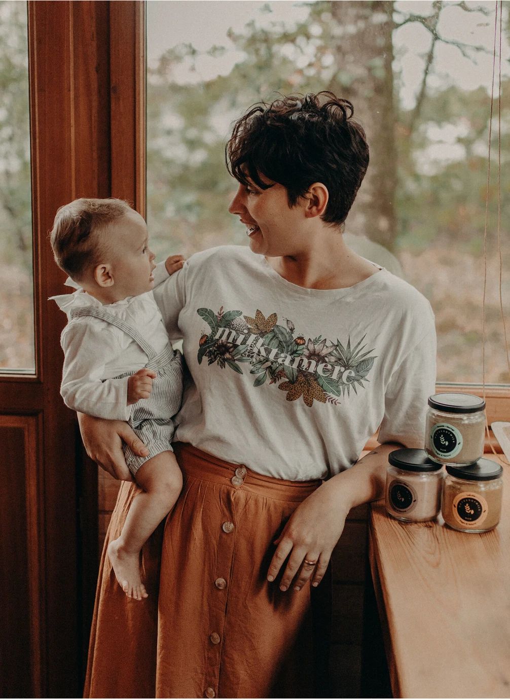 T-Shirt d'allaitement Milktamère | Blanc- Image produit n°4