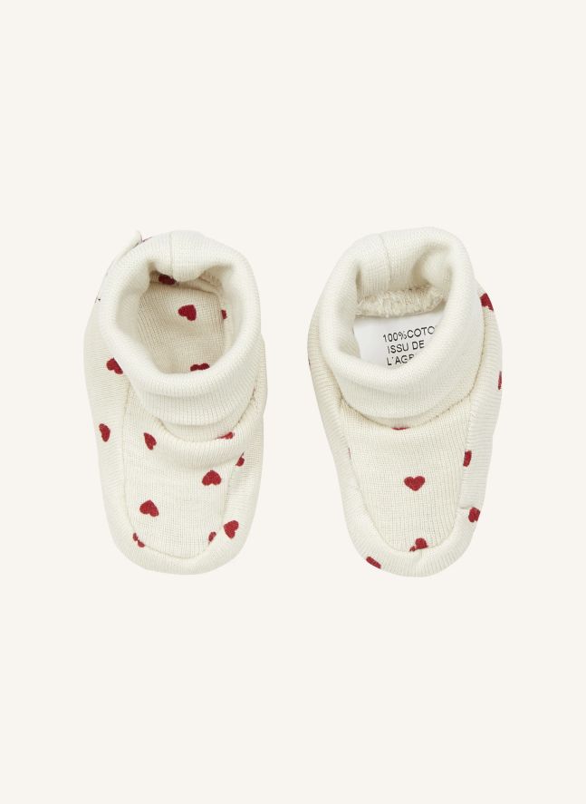 Chaussons Coton Bio Wakame  | Rouge
