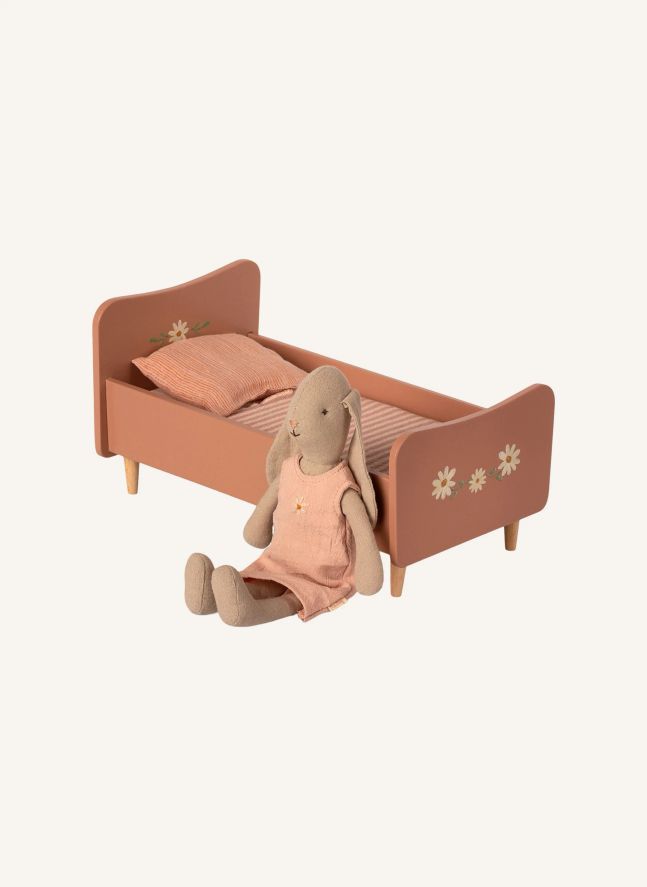 Mini lit en bois | Rose