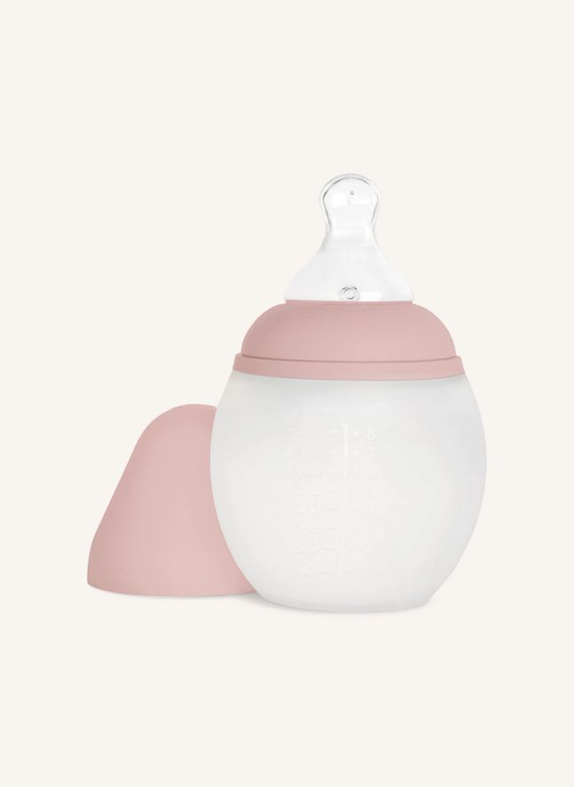 Biberon en silicone médical et tétine physiologique | Blush