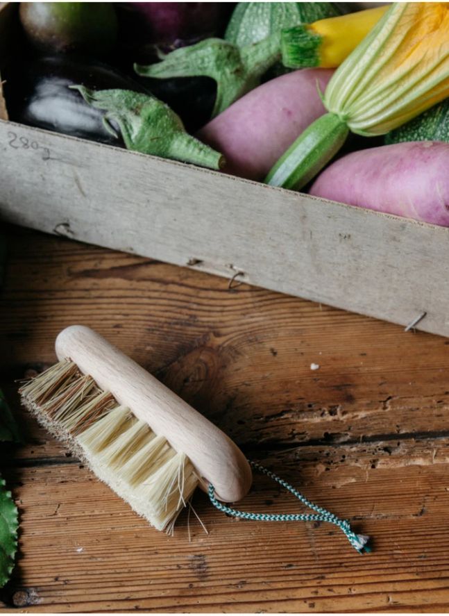 Brosse à légumes en hêtre
