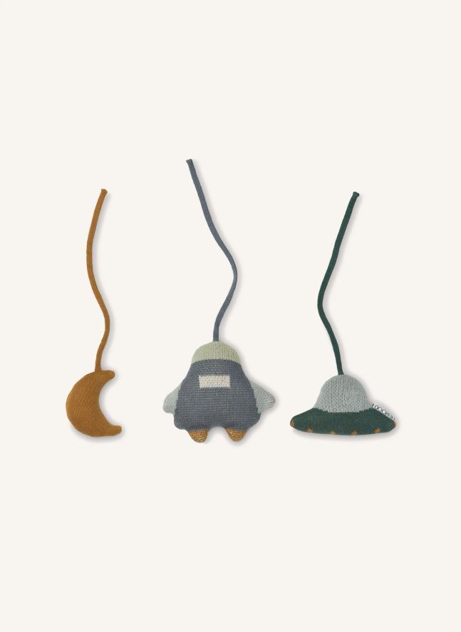 Accesorios de gimnasio infantil de algodón orgánico Grace | Azul