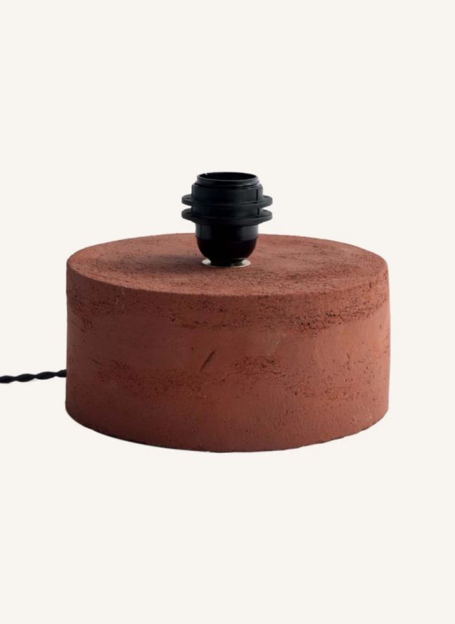 Lampe Kalé en grès  | Rouge