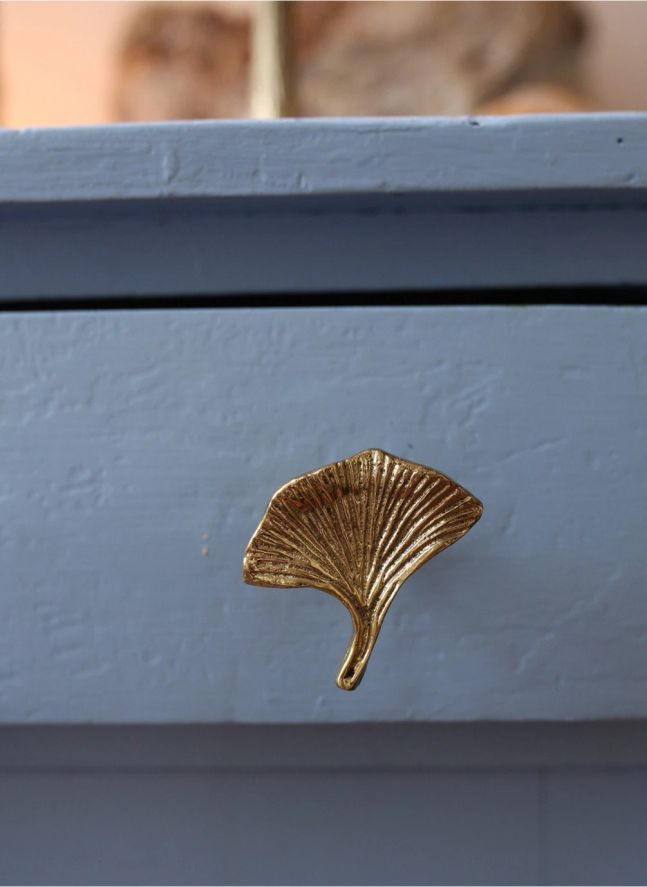 Manilla de la puerta Ginko | Marrón Dorado
