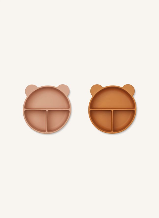 Bols Connie en silicone- Set de 2 | Vieux Rose