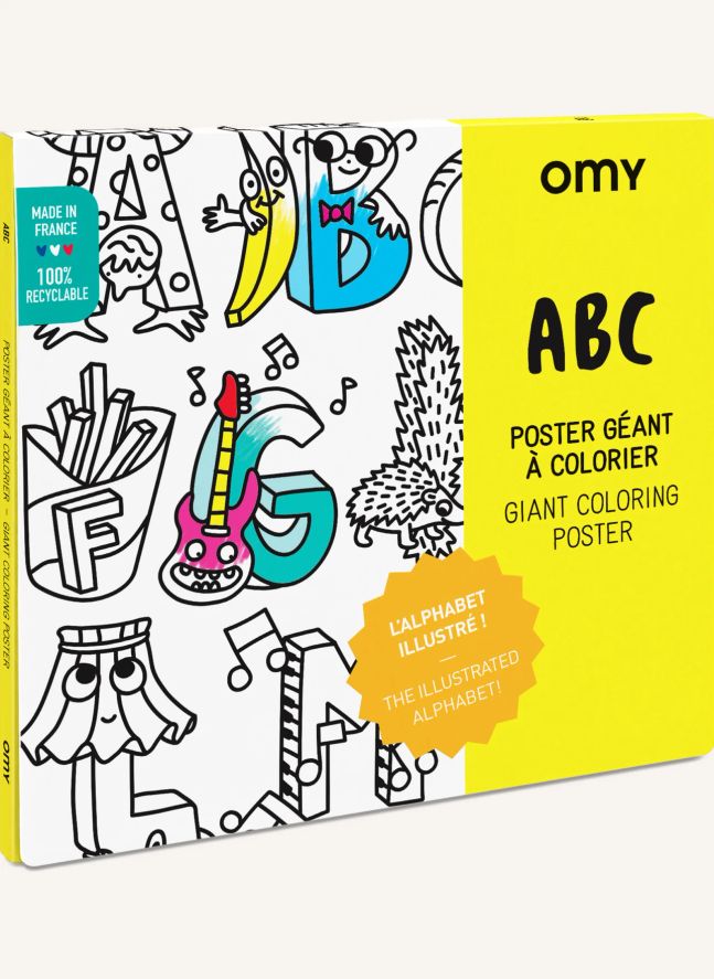 Poster géant à colorier ABC