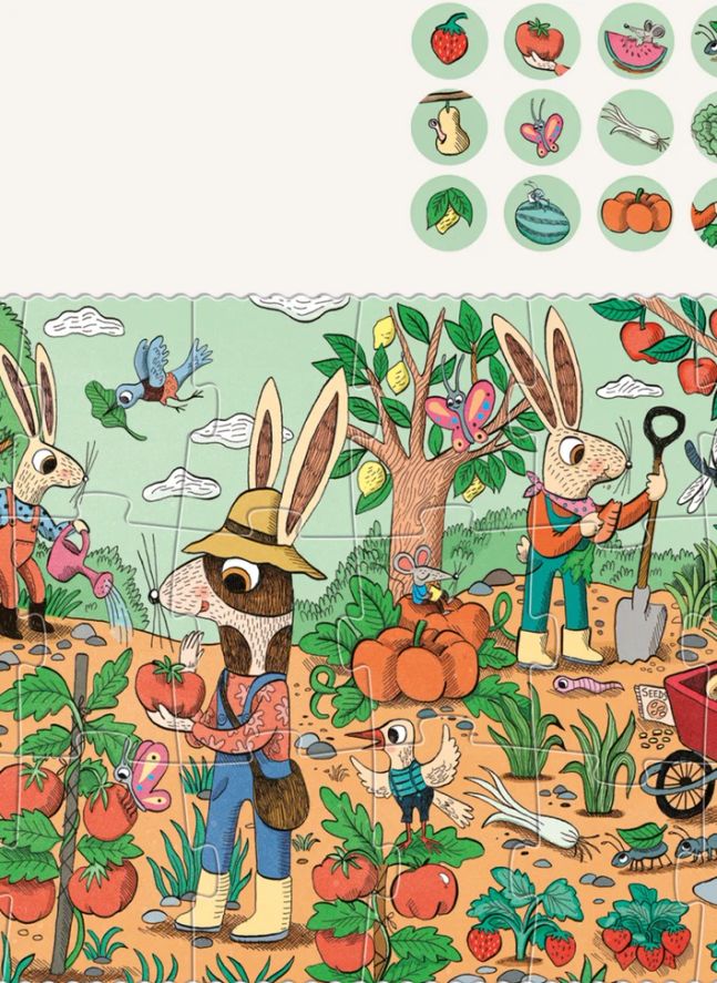 Puzzle Rabbit's Garden - 24 pièces