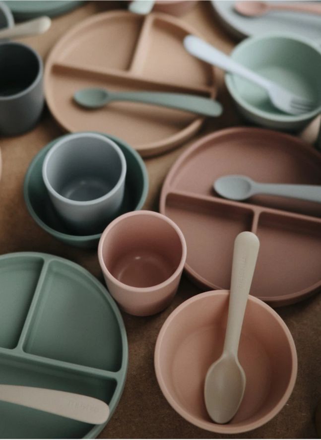 Assiette en silicone | Beige