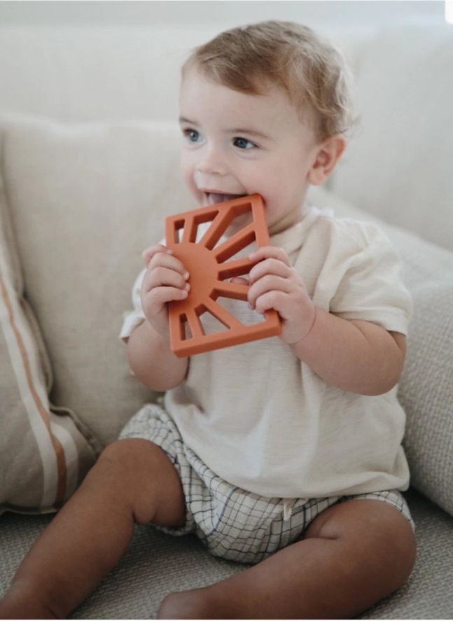 Jouet de dentition en silicone | Terracotta