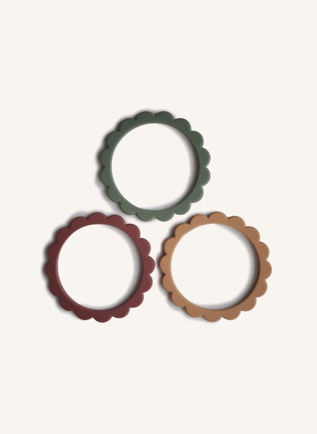 Silicone Teething Bracelets - Set of 3