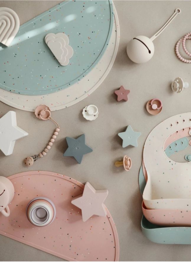 Set de table Confettis en silicone | Vanille