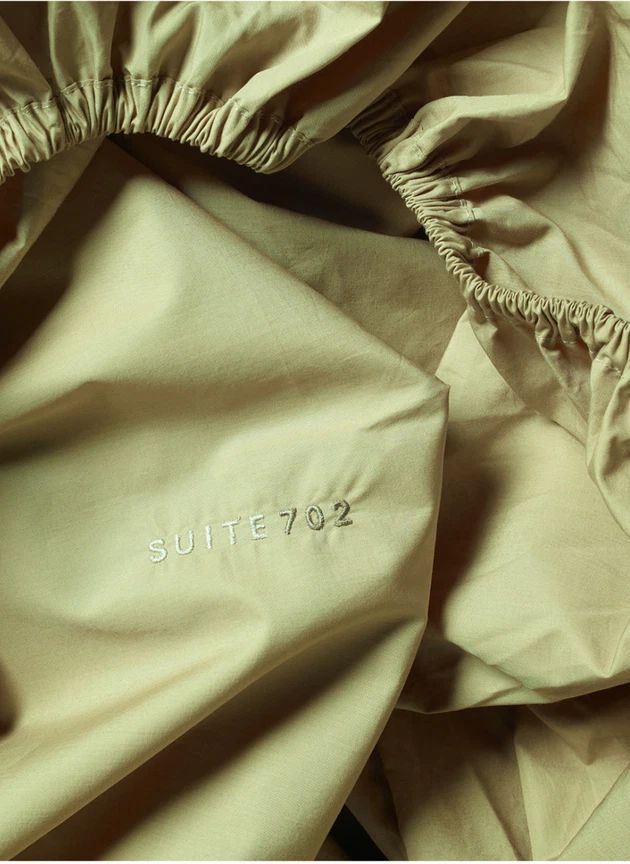 Drap-housse en percale organique | Vert pistache