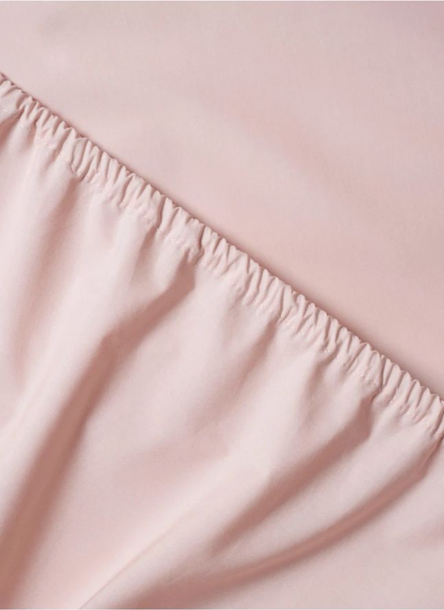 Drap-housse en percale organique | Blush