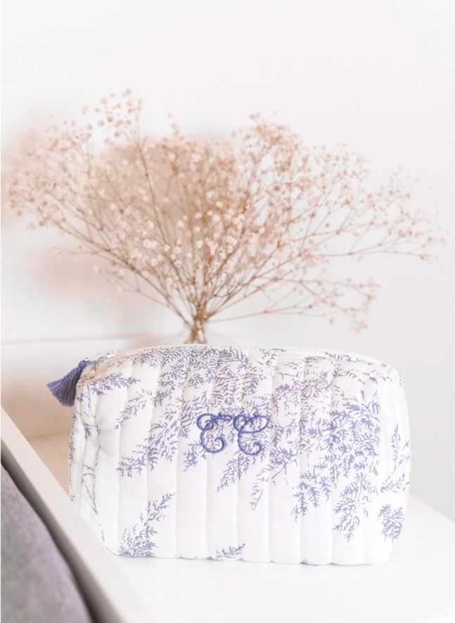 Trousse de toilette Feuillage | Bleu marine