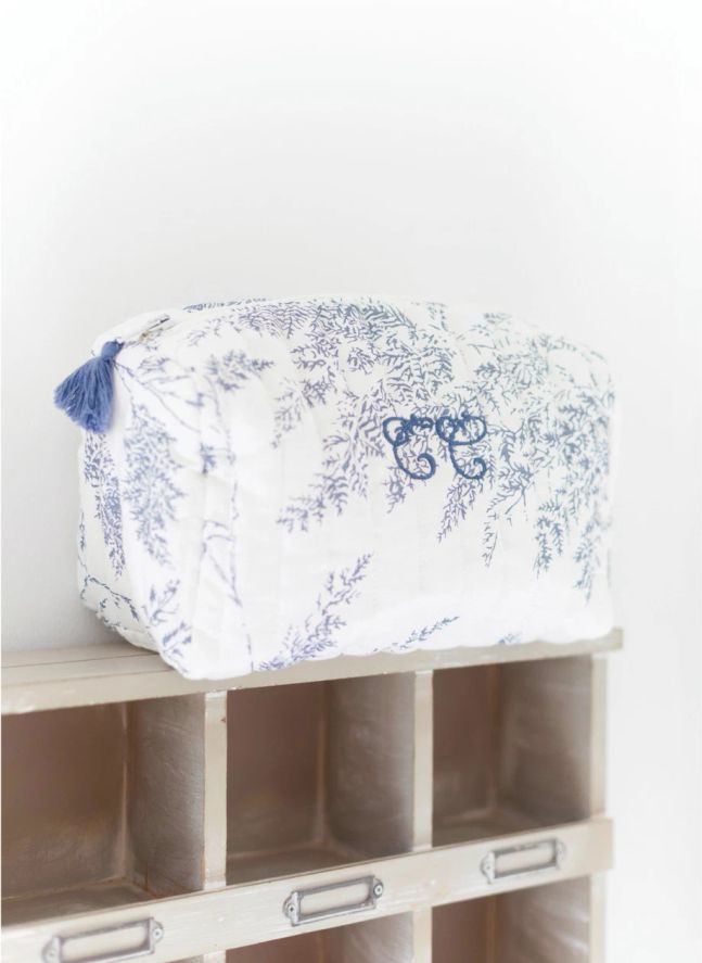 Trousse de toilette Feuillage | Bleu marine