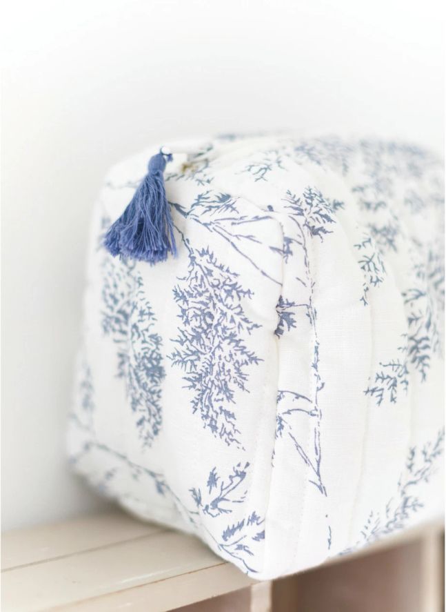 Trousse de toilette Feuillage | Bleu marine