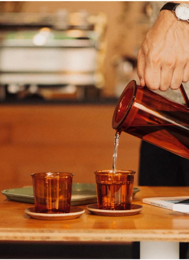 Cast Single Wall Glass - 250 ml | Amber