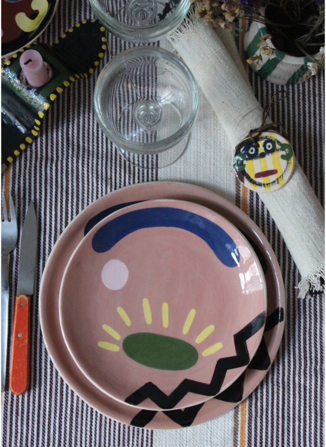Milos Ceramic Plate | Siena