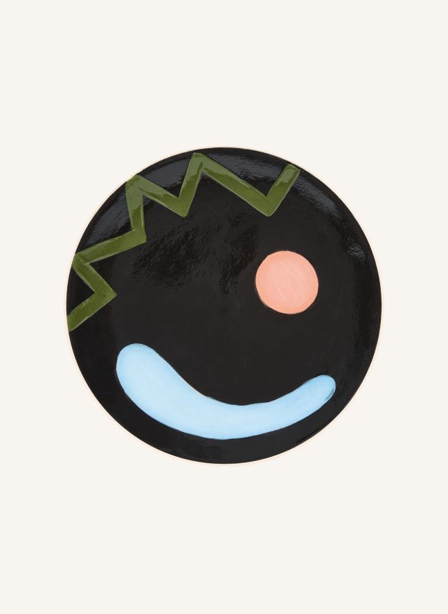 Milos Ceramic Plate | Black