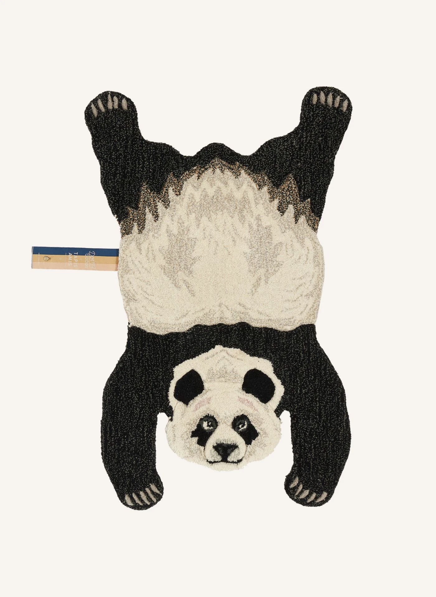 Tapis Panda en laine | Ecru- Image produit n°0