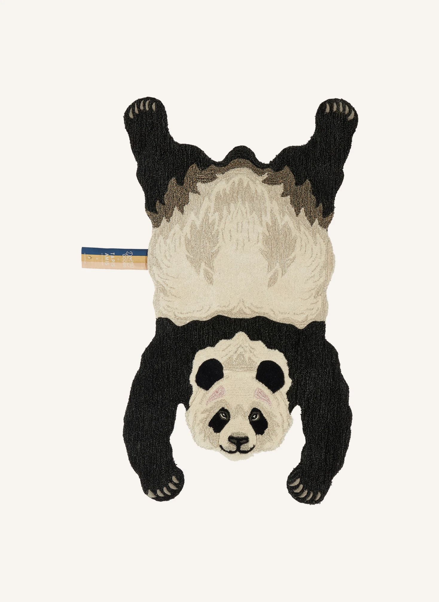 Tapis Panda en laine | Ecru- Image produit n°3