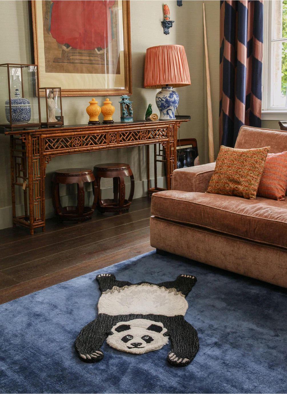 Tapis Panda en laine | Ecru- Image produit n°2