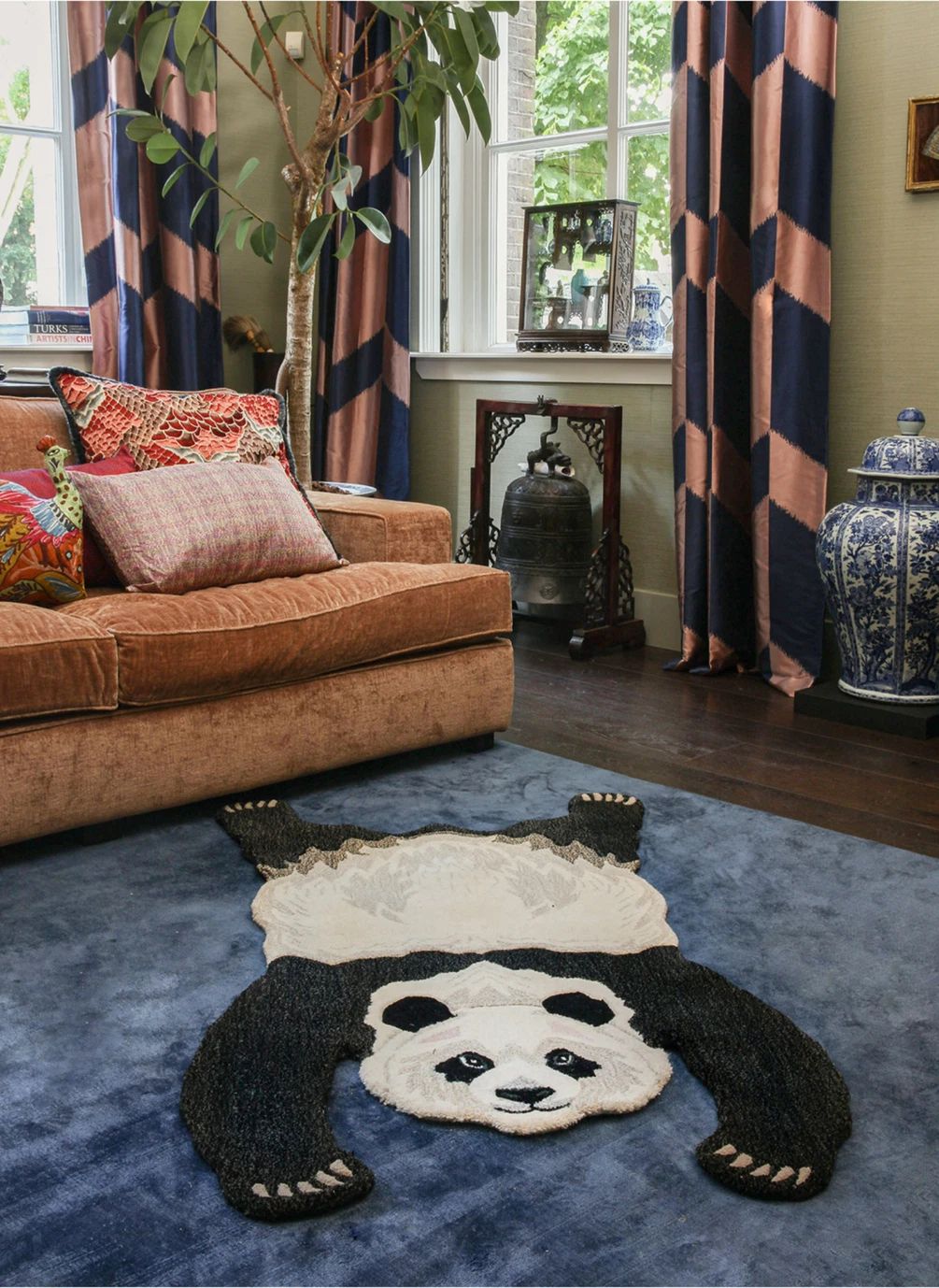 Tapis Panda en laine | Ecru- Image produit n°5