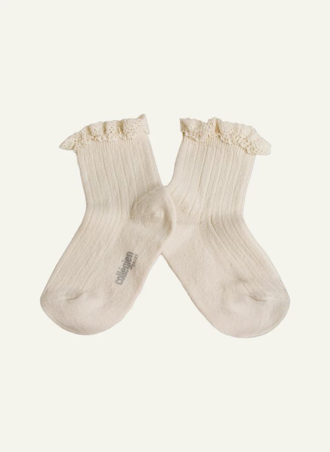Chaussettes Lili | Blanc cassé