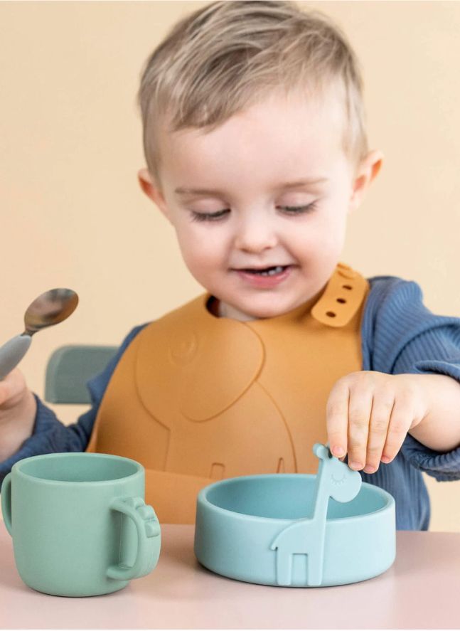 Couverts Easy-grip Deer friends | Gris