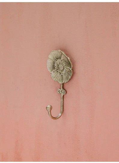 Patère en laiton mat Mia Poppy | Gold