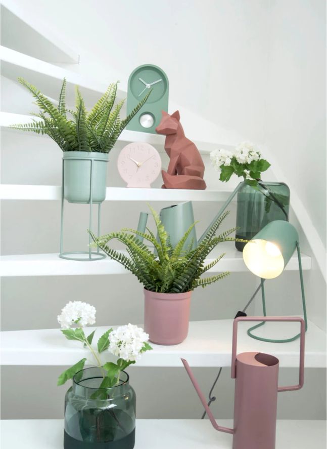 Lampe à poser Enchant en fer | Vert de gris