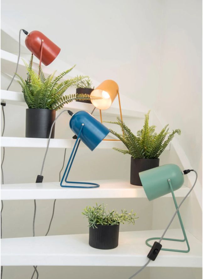 Lampe à poser Enchant en fer | Vert de gris