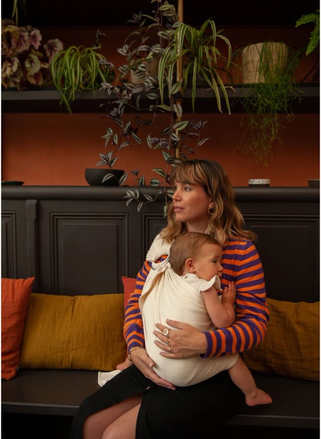 Organic Cotton Baby Sling | Ecru