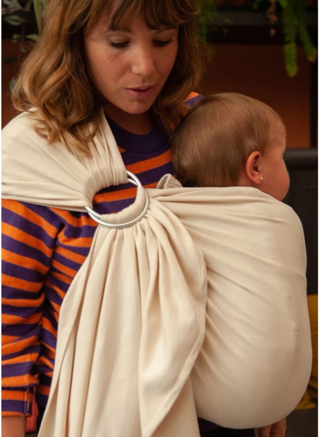 Organic Cotton Baby Sling | Ecru