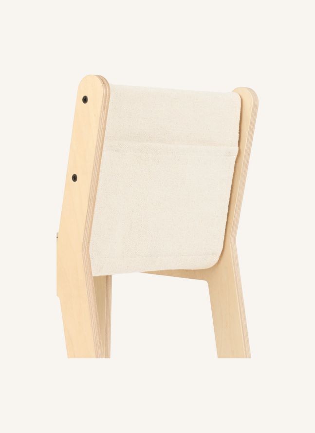 Chaise Sillita en bouleau déhoussable | Ecru