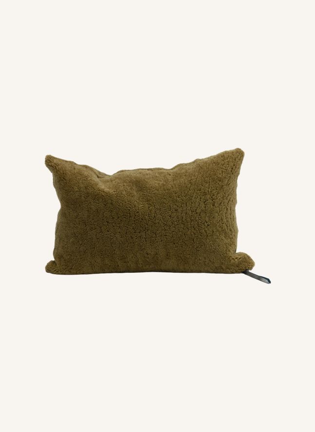 Coussin Vice Versa Mouton Bouclette | Bronze