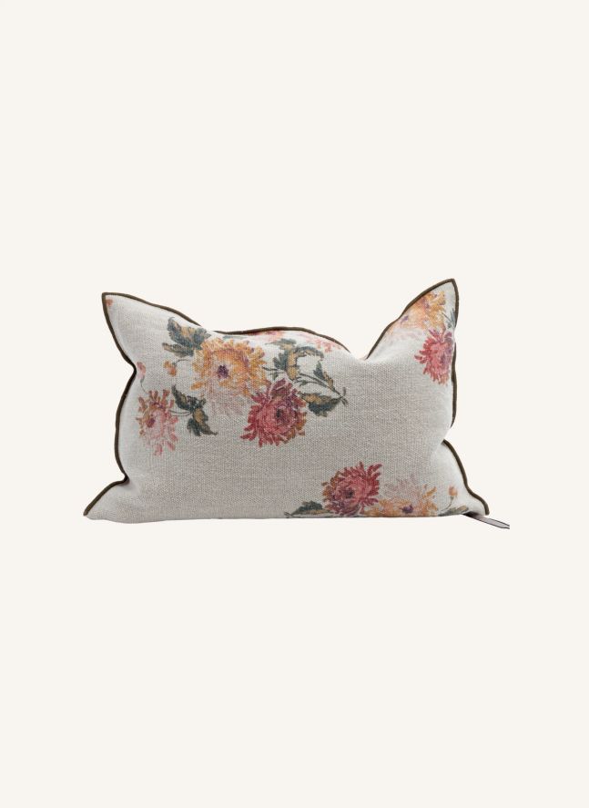 Coussin Vice Versa Lin Wabi Sabi Imprimé | Bouquet Impérial