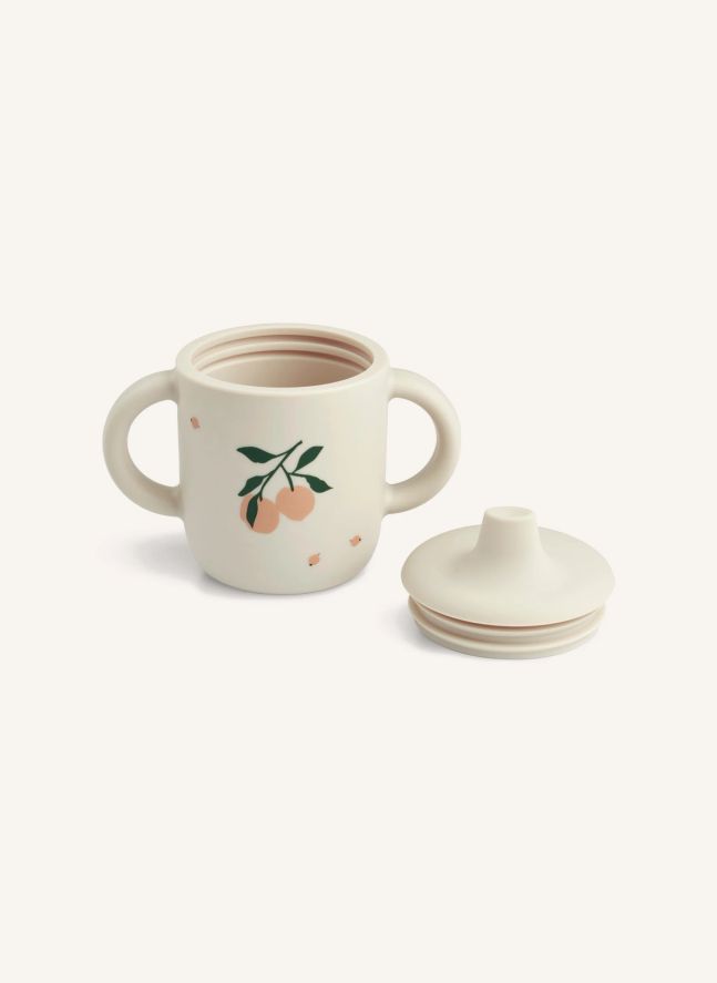 Tasse d'apprentissage Neil en silicone | Rose pêche