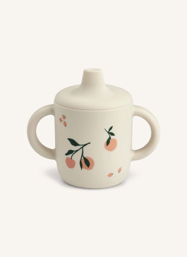 Tasse d'apprentissage Neil en silicone | Rose pêche