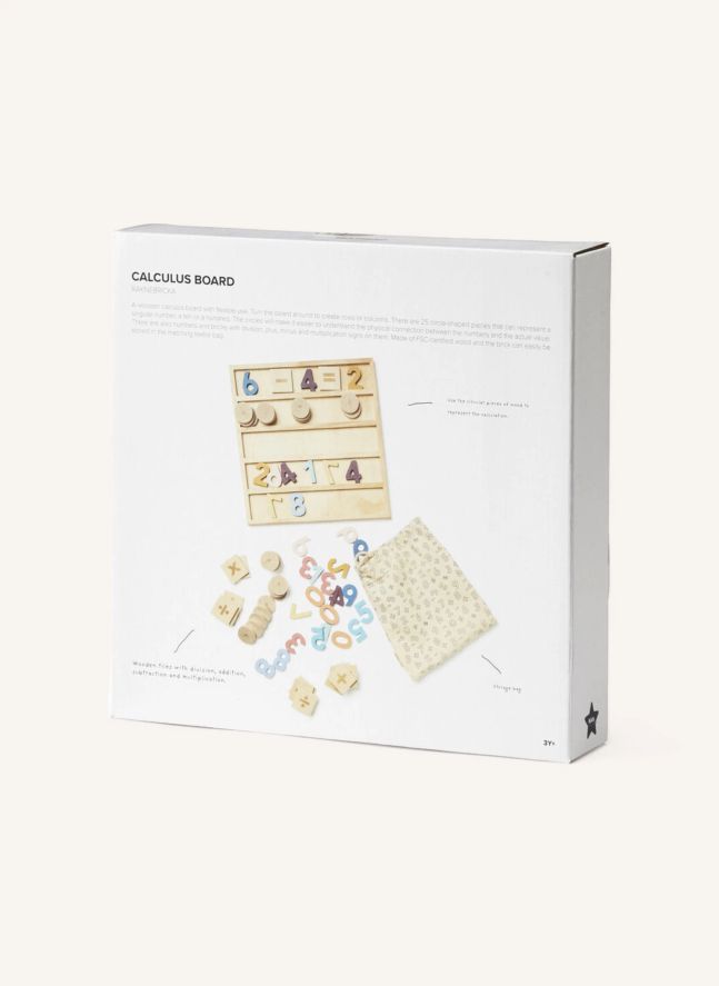 Jeu de chiffres en bois