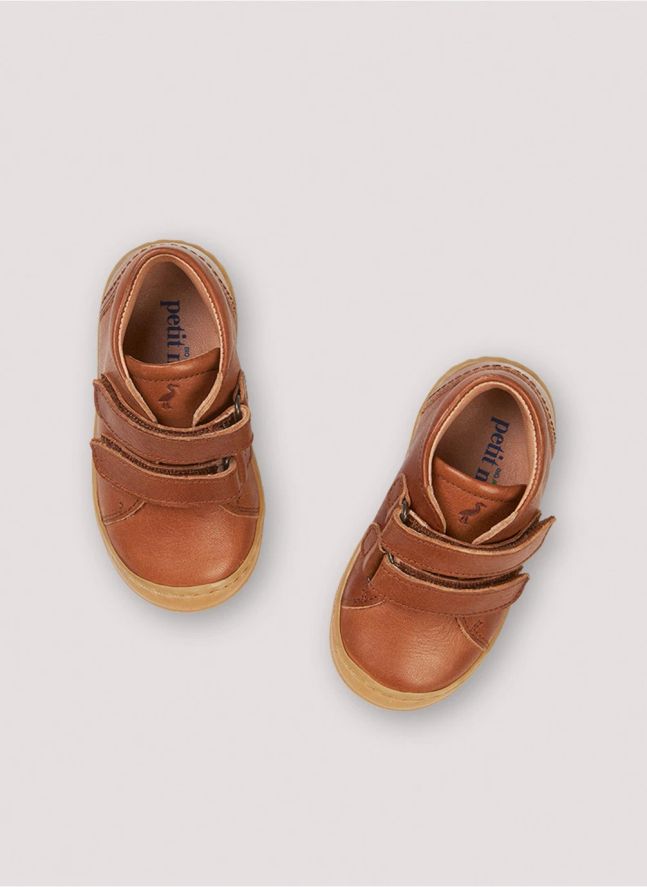 Everyday Velcro Sneakers | Cognac