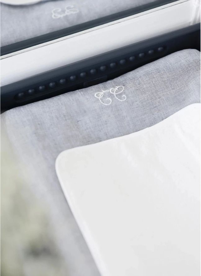 Housse de Matelas à Langer Feuillage | Bleu marine