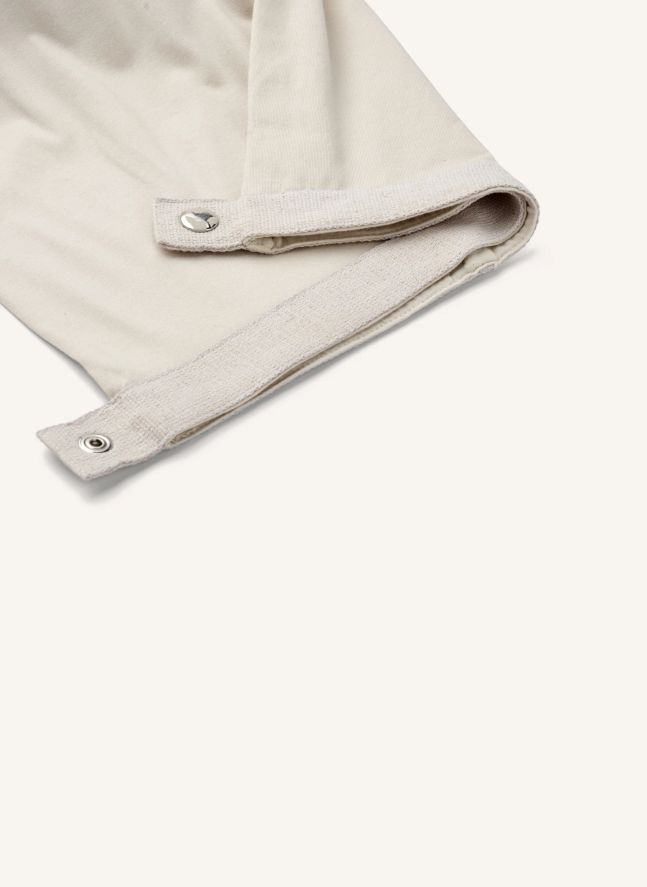 Almohada de lactancia Nura de algodón orgánico | Beige