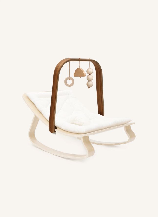 Activity Arch with Toys for Levo Baby Bouncer | Walnut