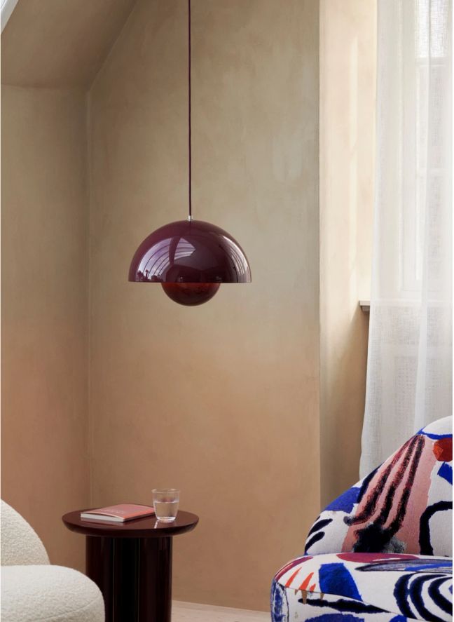 VP7 Flowerpot Pendant Light - Verner Panton | Plum