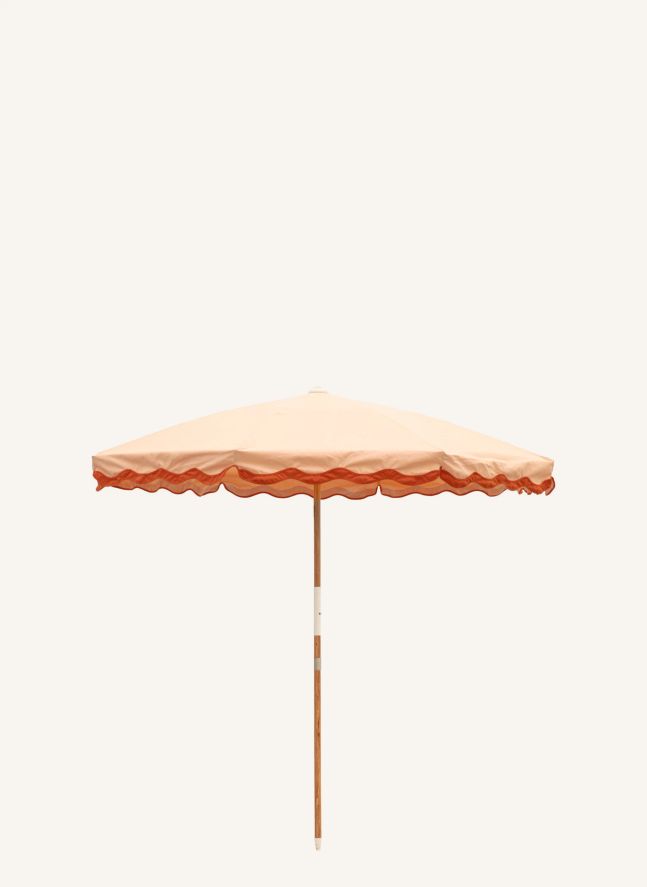 Parasol festonné Amalfi | Rose