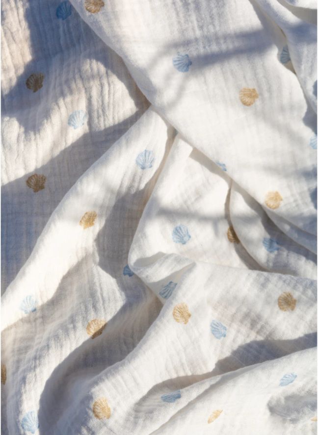 Lange d'emmaillotage Seaside en coton bio | Seaside